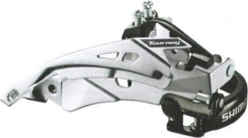 Переключатель передний SHIMANO Tourney TY700 универсальная тяга 7/8 ск б/уп