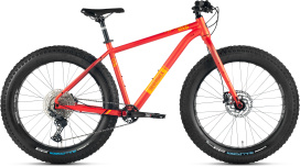 Велосипед SILVERBACK SCOOP FATTY (2025) Satin Matt Orange/Gloss Light Citrus Orange Decals