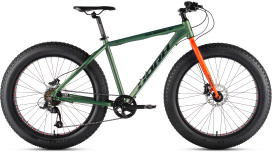 Велосипед HORH BUBBLE 26"HD (2024) Matt Green-Orange