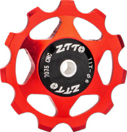 Ролик заднего переключателя ZTTO керам. подшипник 11T Red