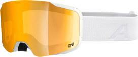 Маска ALPINA TAOS Qv WHITE MATT (24/25) S2 Gold