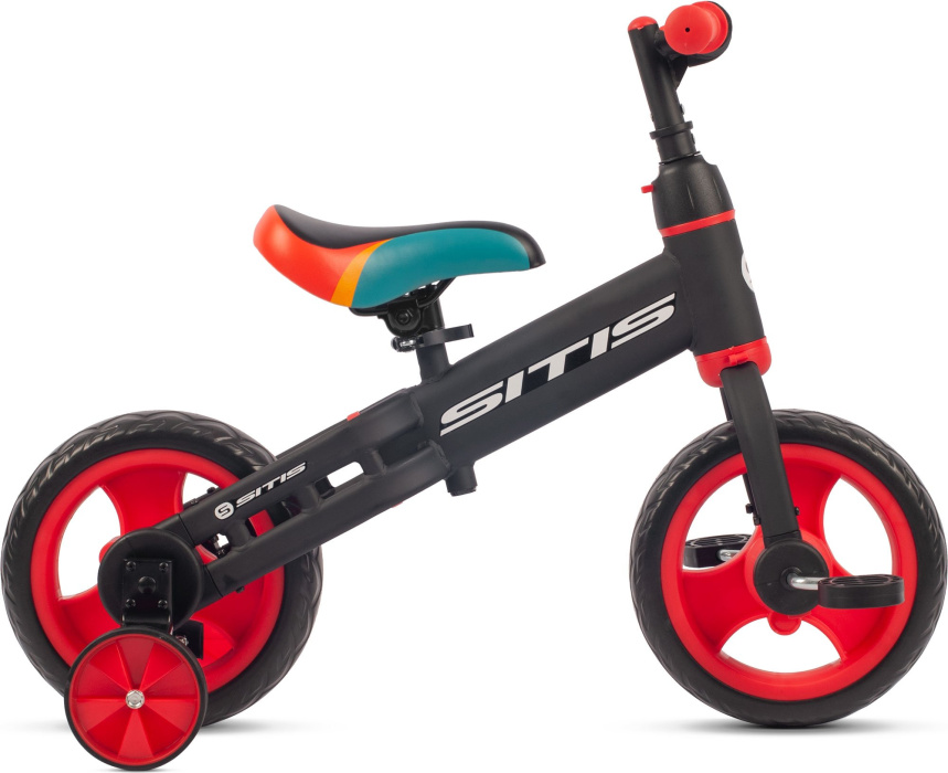 Беговел-велосипед детский 2 в 1 SITIS RUNNER Red