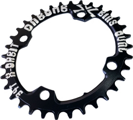 Звезда DA BOMB X-ORBIT (Oval Chainring) 34T Black