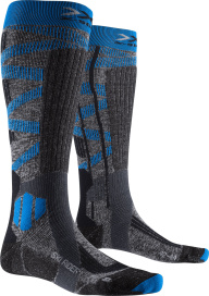 Носки X-BIONIC SKI RIDER SILVER 4.0 (24/25) Stone Grey Melange-Torqquoise